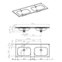Kép 2/2 - Arezzo Piazza 120 Cm-Es Dupla Mosdó Ar-145750