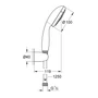 Kép 2/2 - Grohe New Tempesta 100 II Zuhanyszett